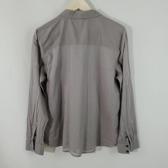 Halogen Gray/Pink Polkadot Button-Up Shirt Sz XL - Picture 6 of 9